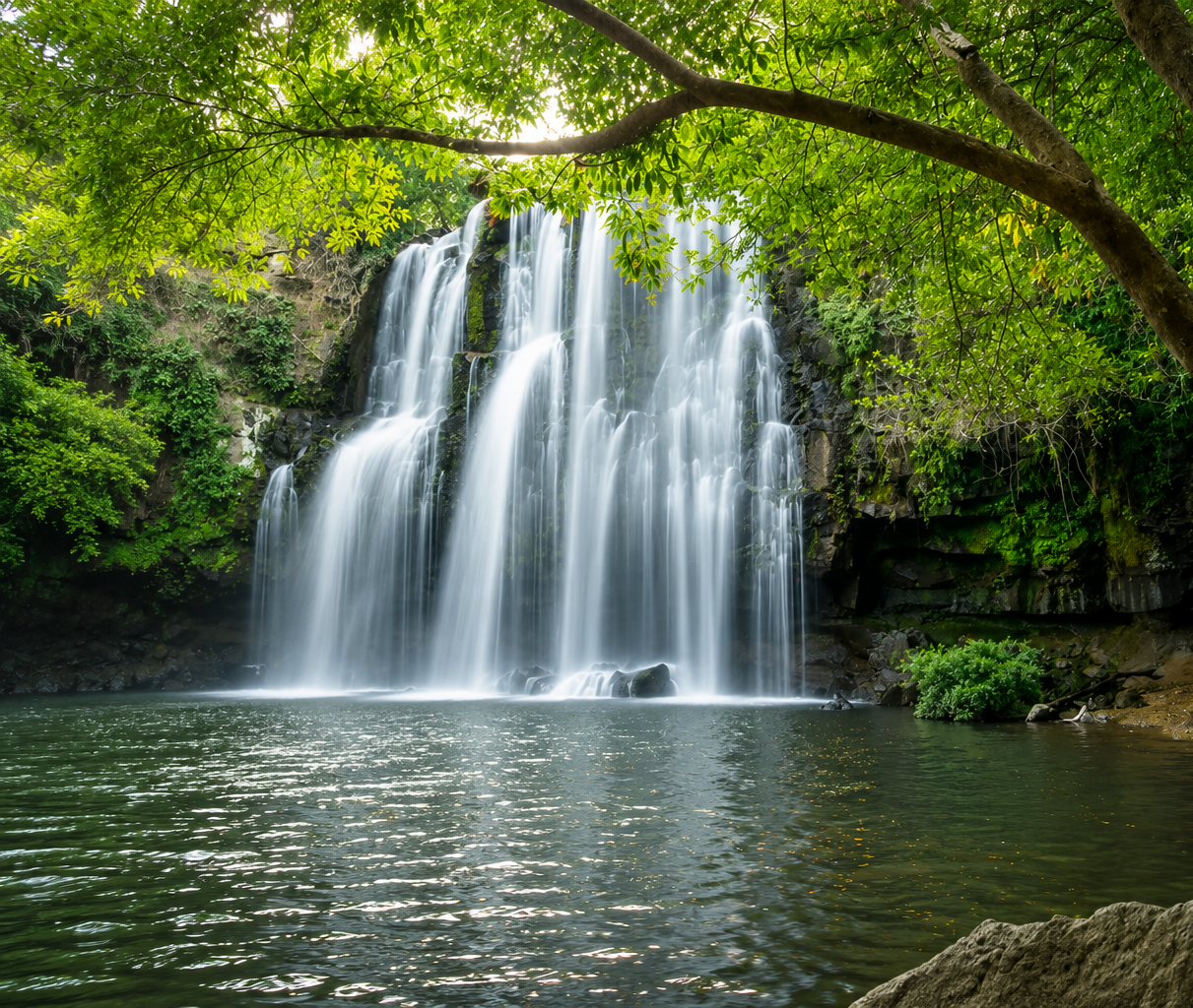 Llanos de Cortés Waterfall