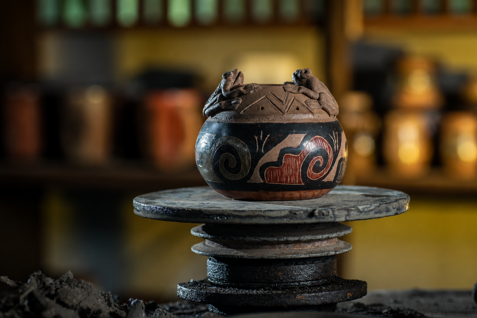 Traditional Chorotega pottery — cultural heritage of Guanacaste, Costa Rica